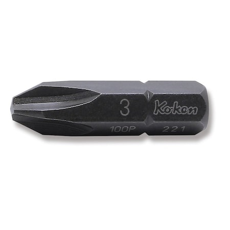 Ko-Ken Bit PH3 32mm 5/16 Hex Drive 100P.32-3